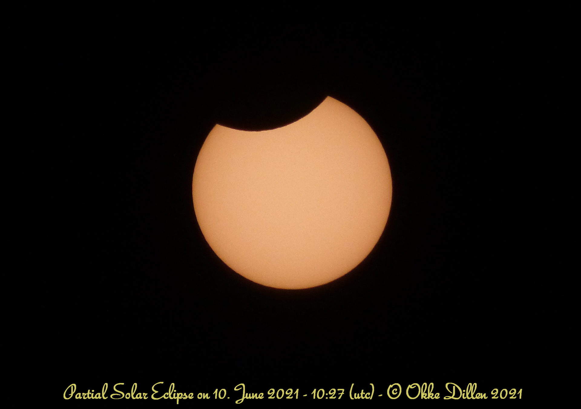 Partielle Sonnenfinsternis vom 11.Juni 2021 (12:27mesz)