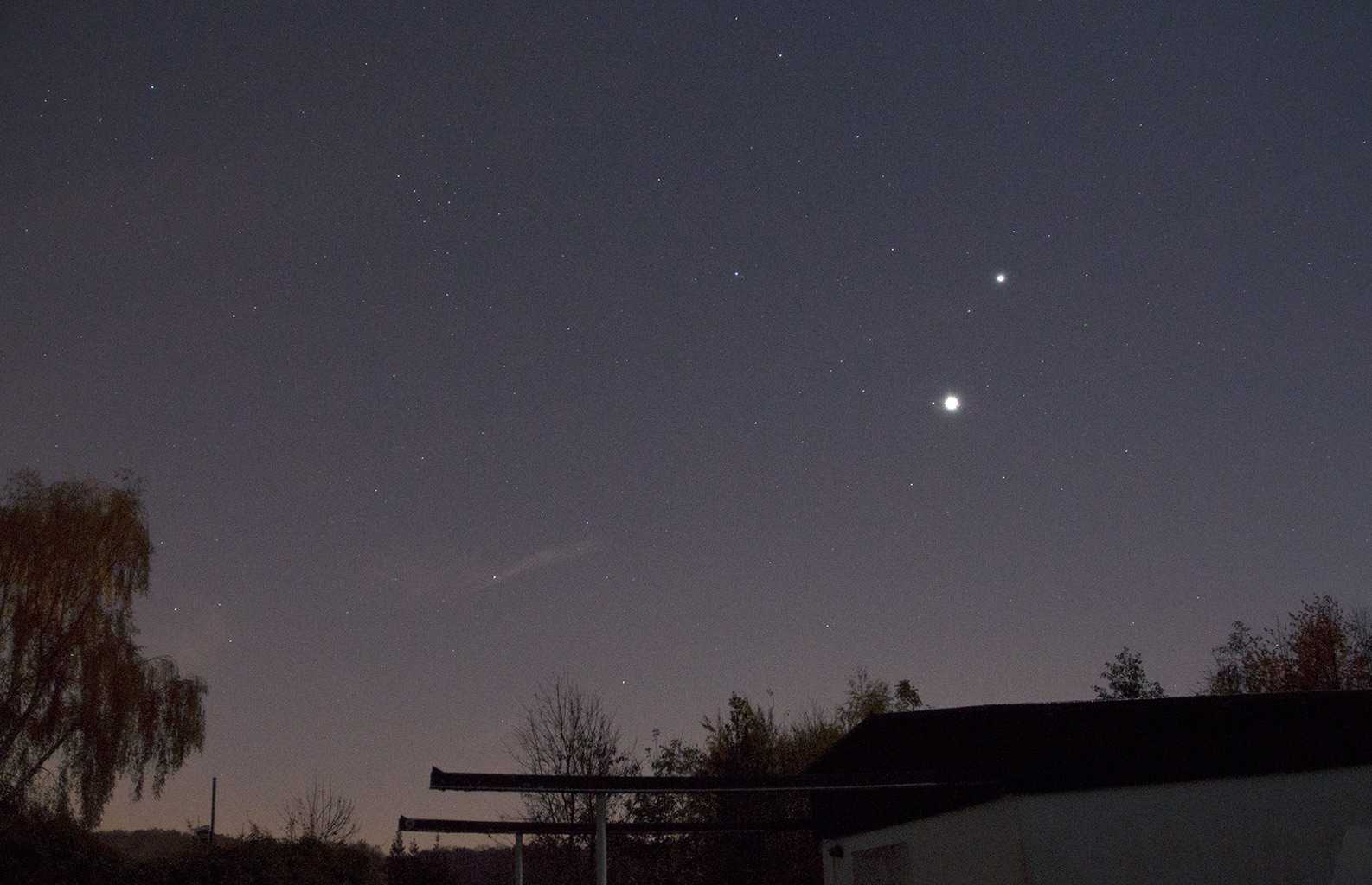 Planetentrio am Morgenhimmel