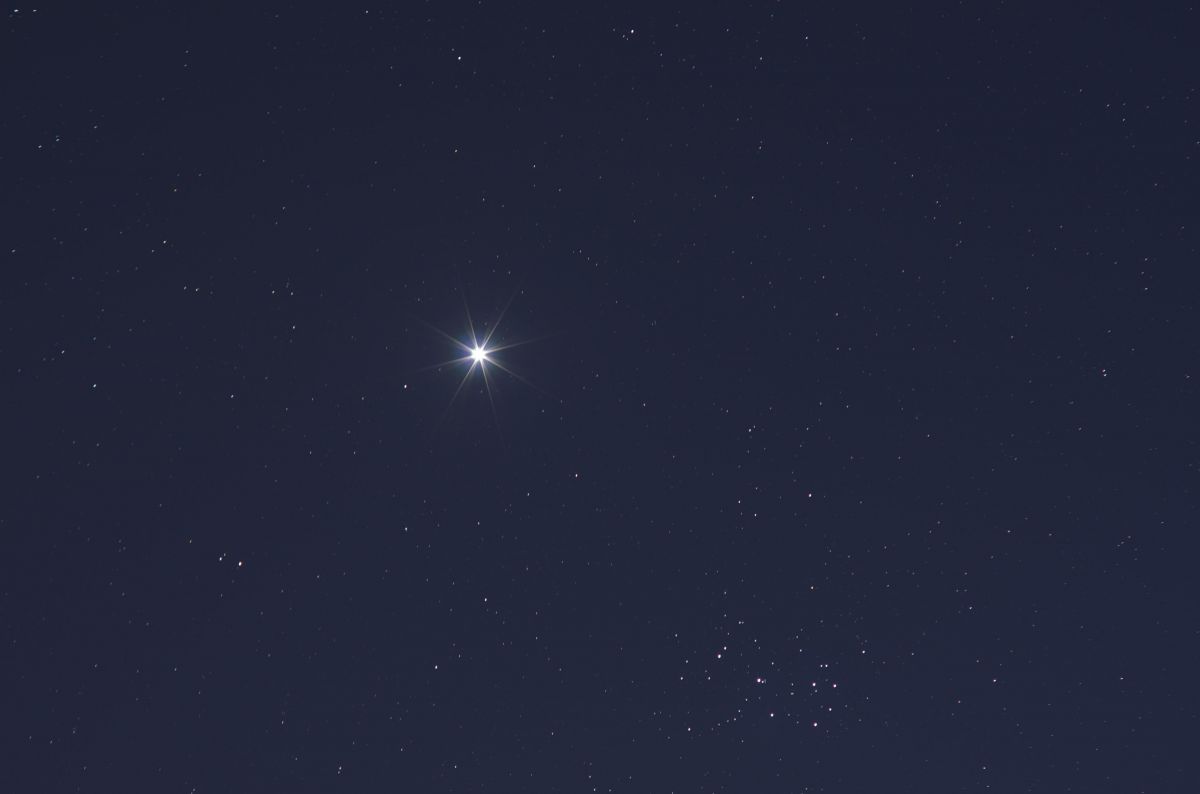 Plejaden/Venus - 149sec. mit stehender Kamera!