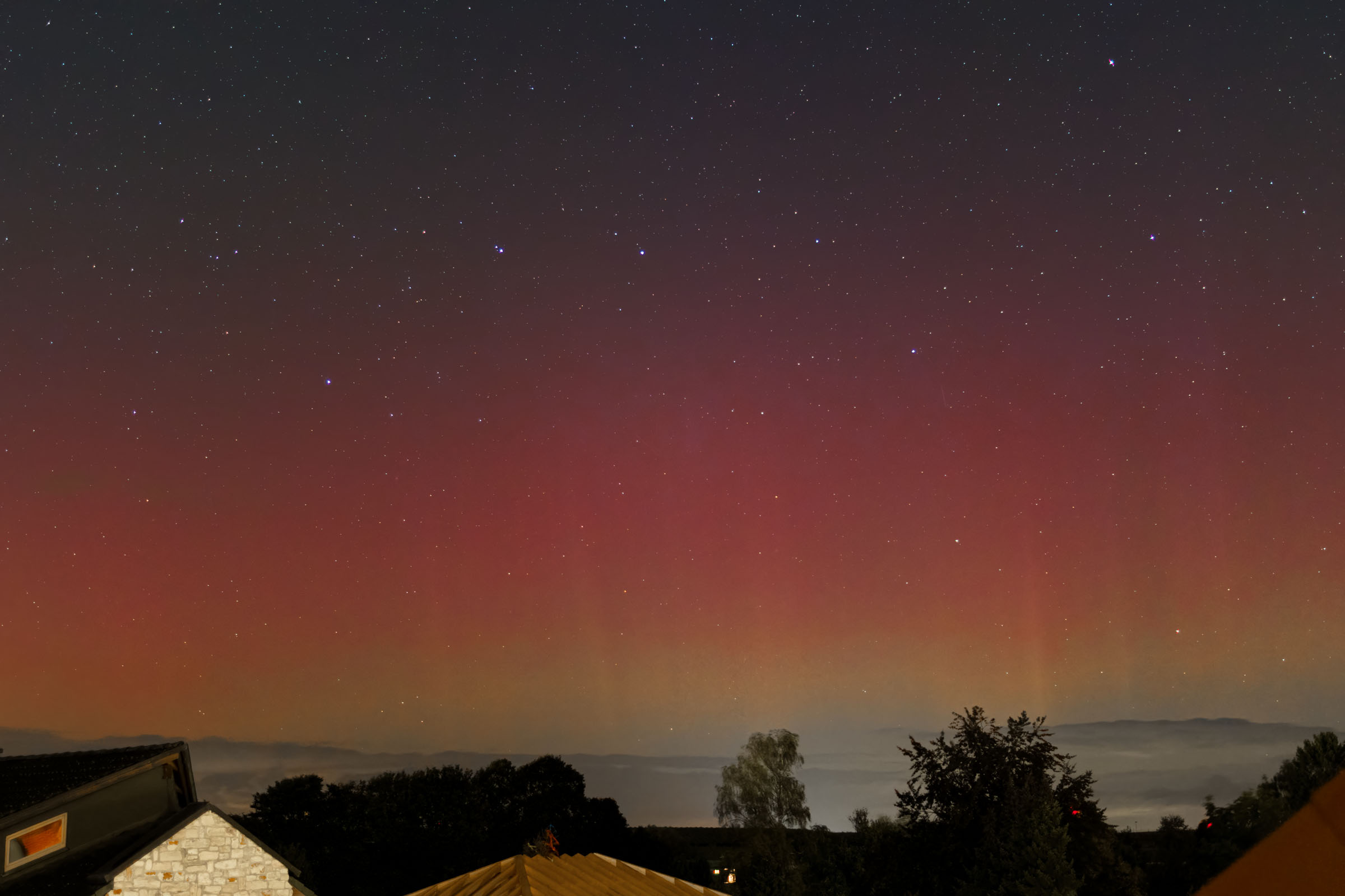 Polarlicht am Abend des 10. Okt. 2026
