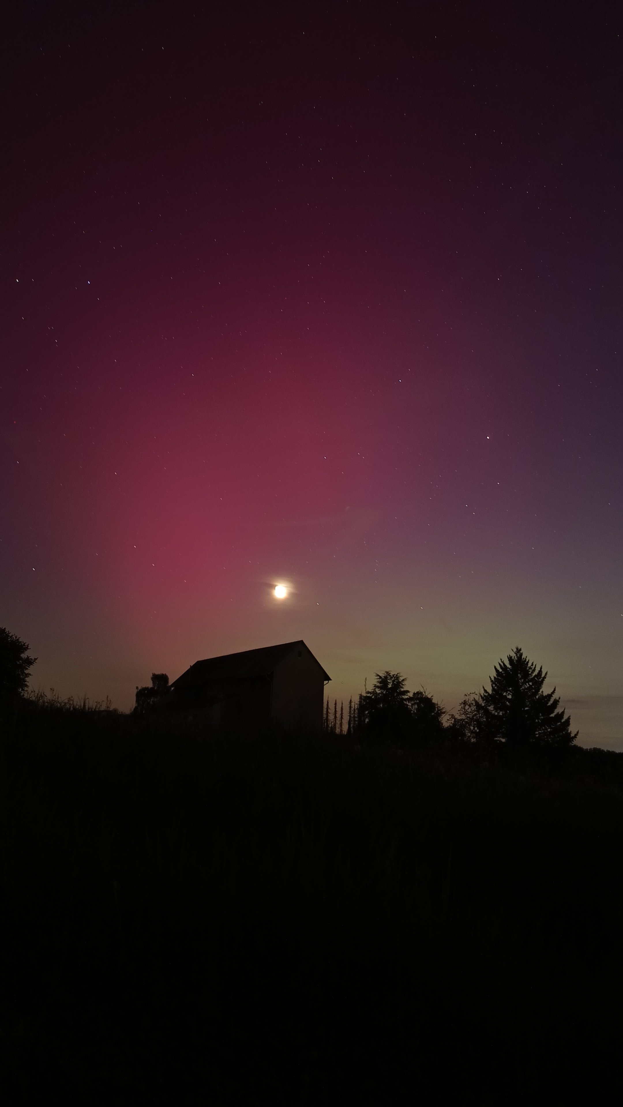 Polarlicht mit Mond 10.05.24