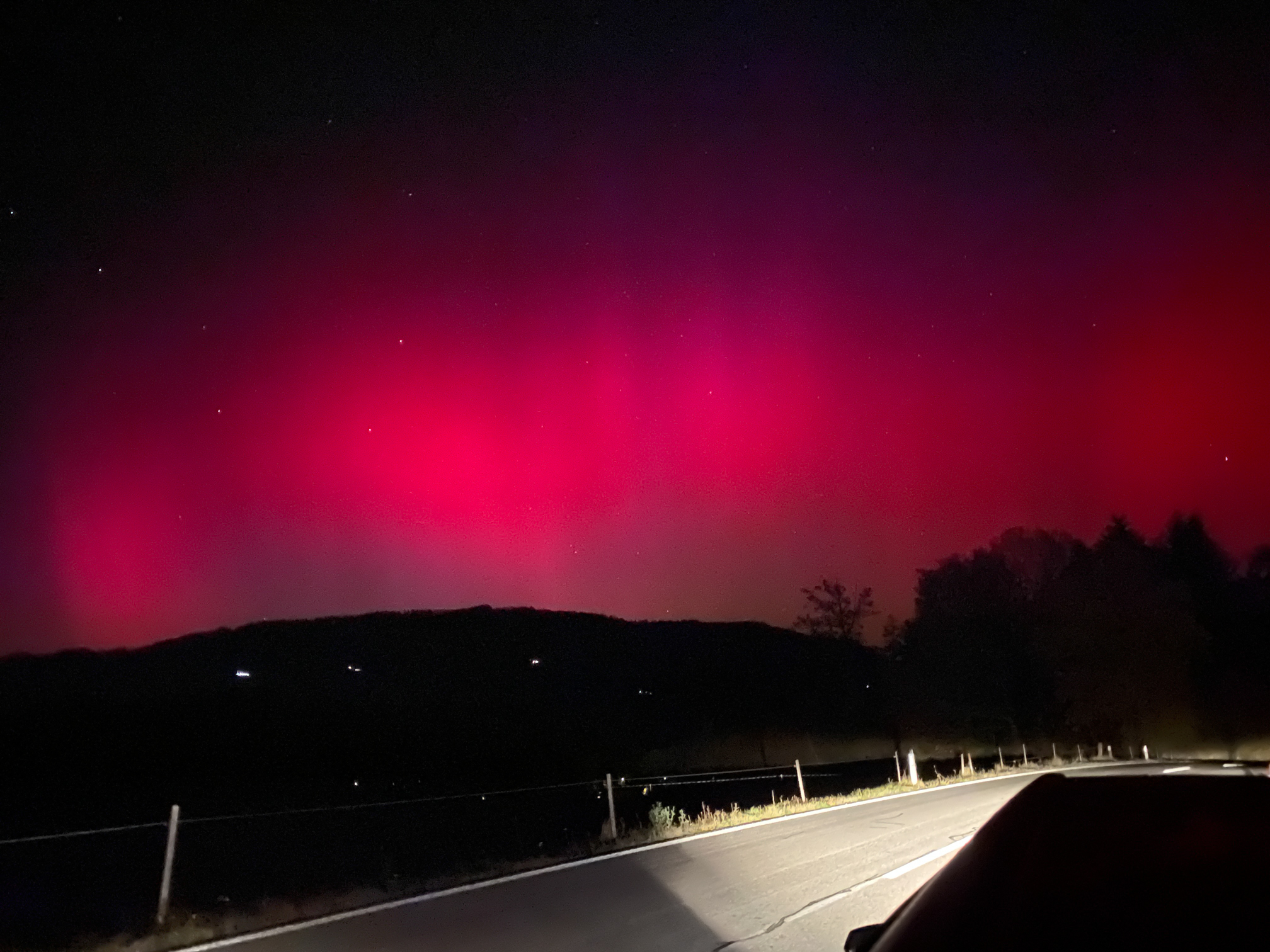 Polarlicht über Österreich