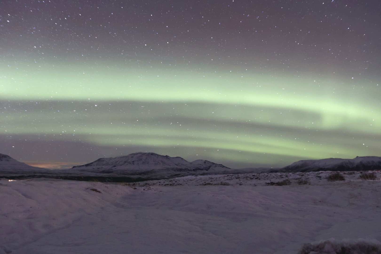 Polarlichter Thingvellir 2