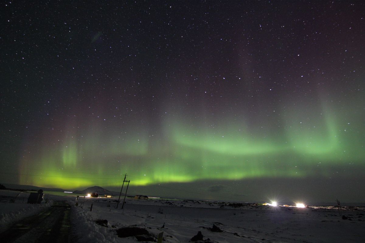 Polarlichter über Island!