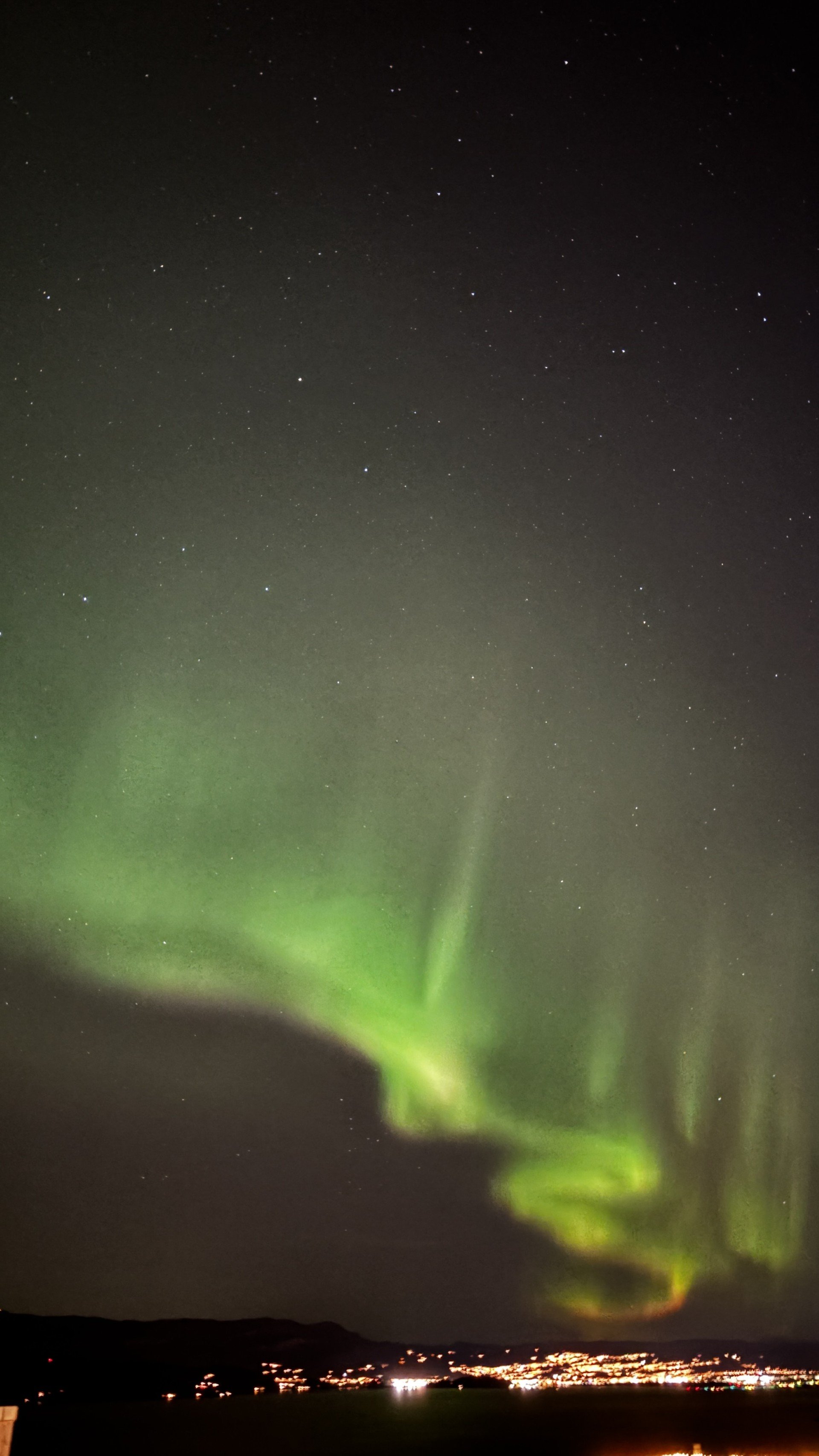 Polarlichter über Trøndelag gestern Abend