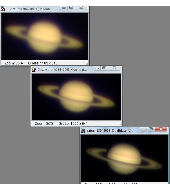 Saturn 13.04.2008 mit Skywatcher 150/1200 FH
