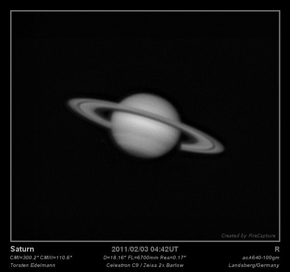 Saturn am 3.1.2011