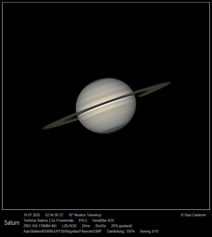 Saturn vom 19.07.2025