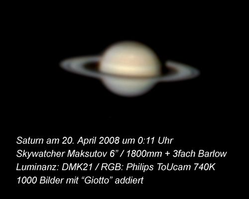 Saturn vom 20.4.