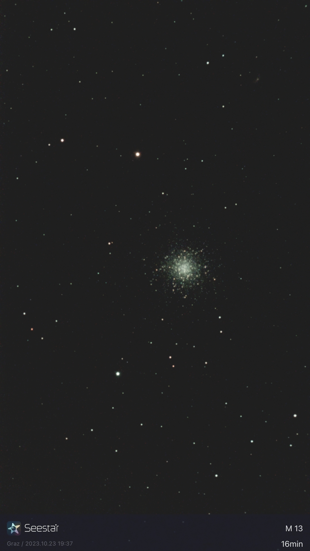 SeeStar 2. Versuch an M13