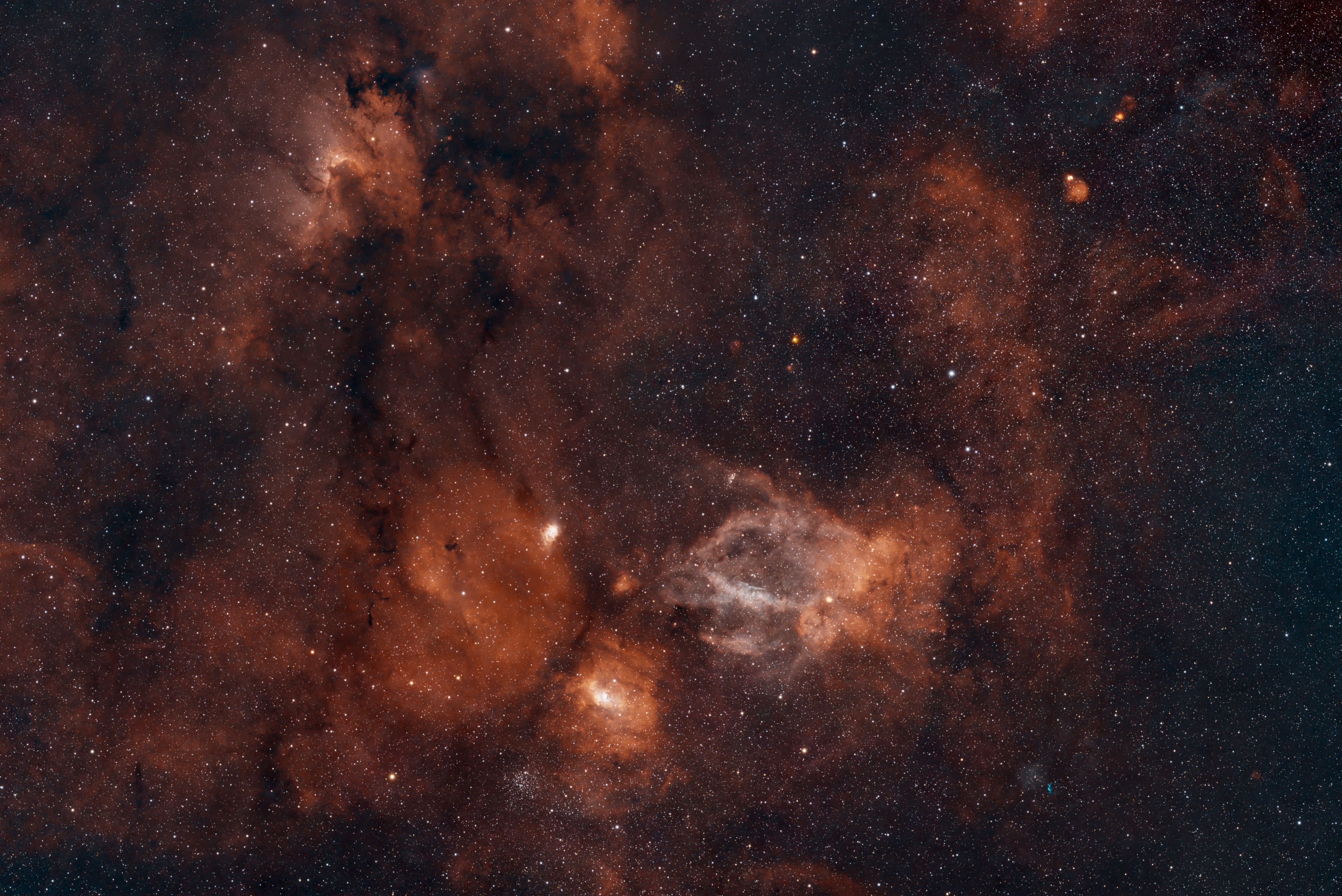 Sh2-157 - Hummerscherennebel, Sh2-155 - Höhlennebel und viele mehr…