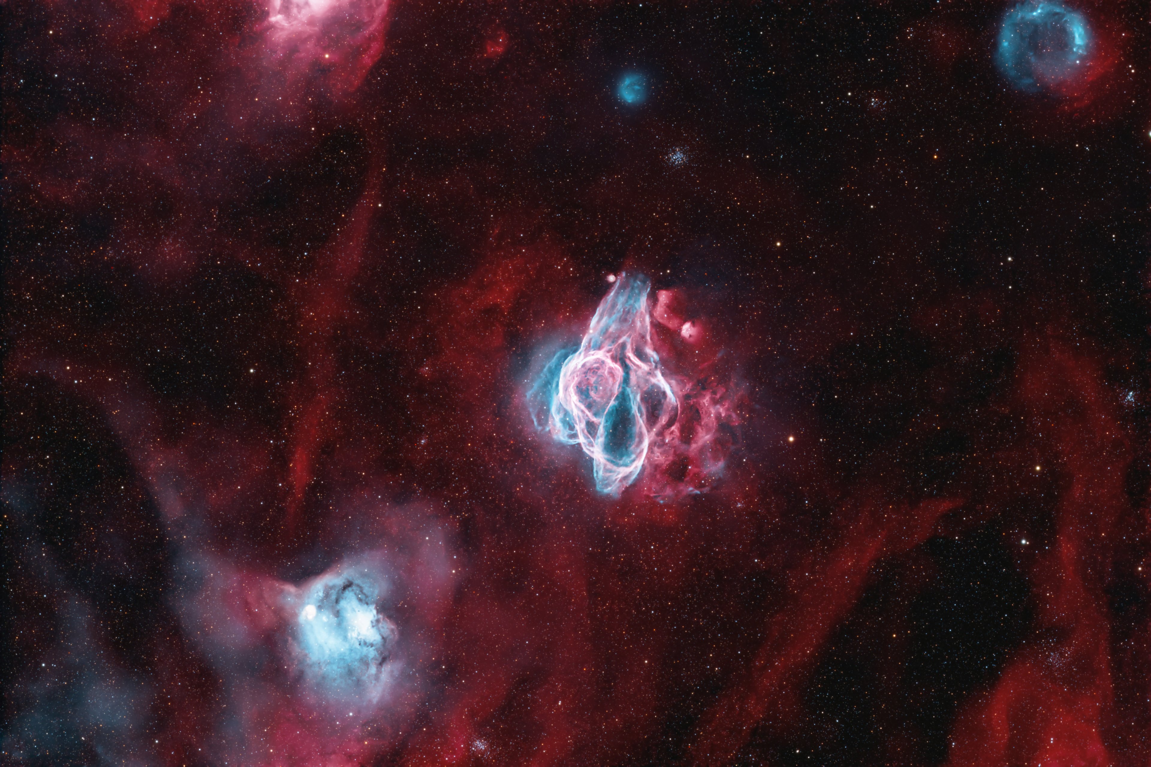 SNR N86 (Part of the LMC) with a potential new PN above N86