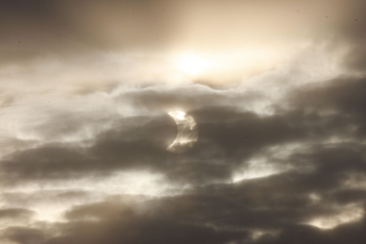 Sofi im Rheinland trotz Wolken