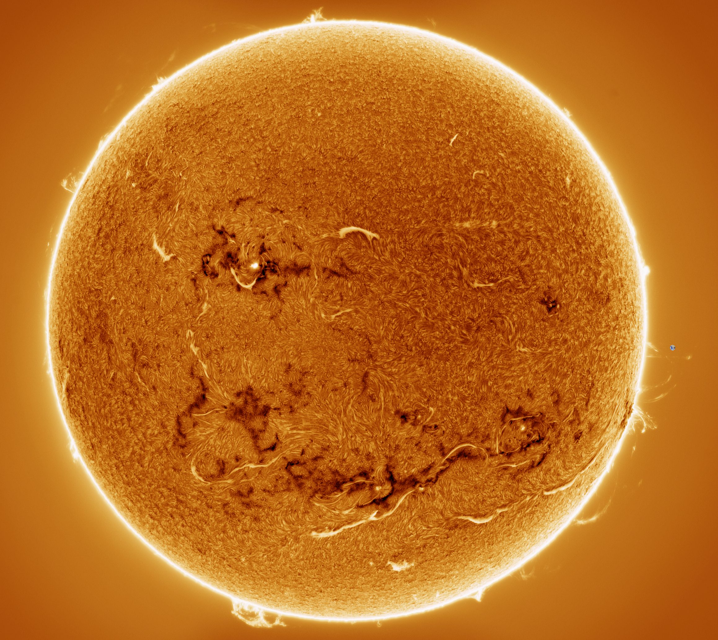 Sonne 09.09.2024 - goße Protuberanzen