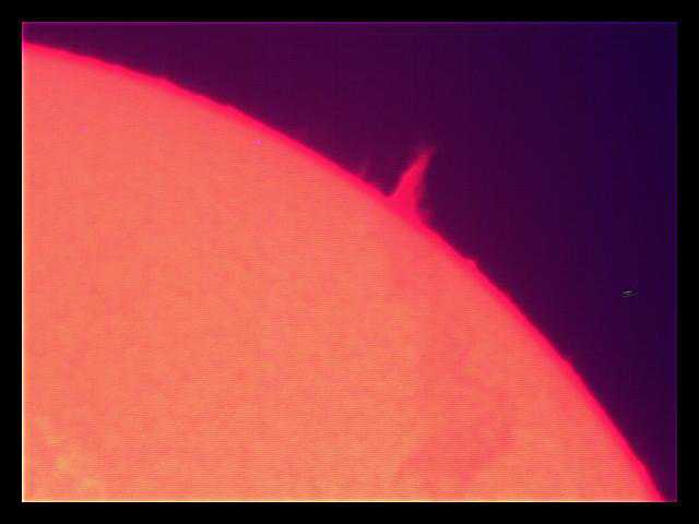 Sonne 26-04-2015 - Test Webcam mit Lunt LS35