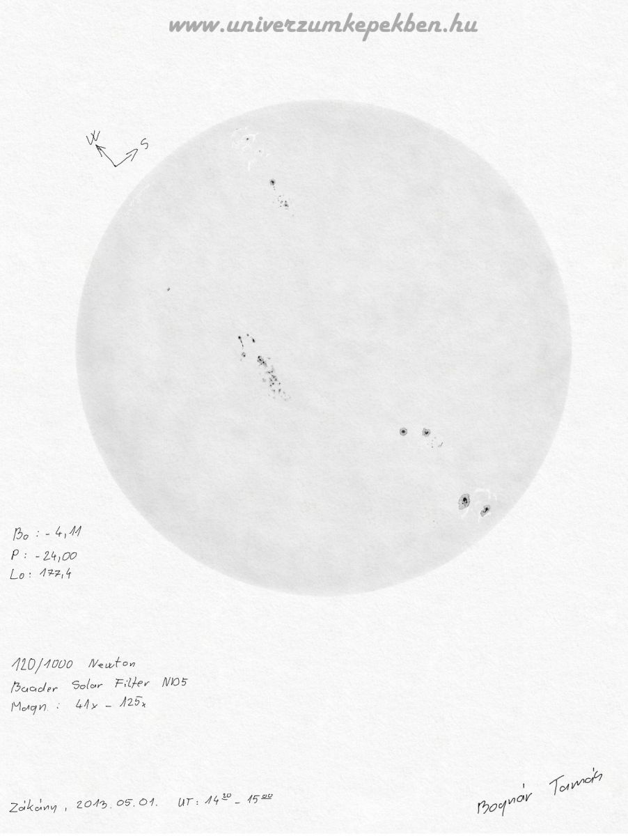 Sonne am 01.05.2013.