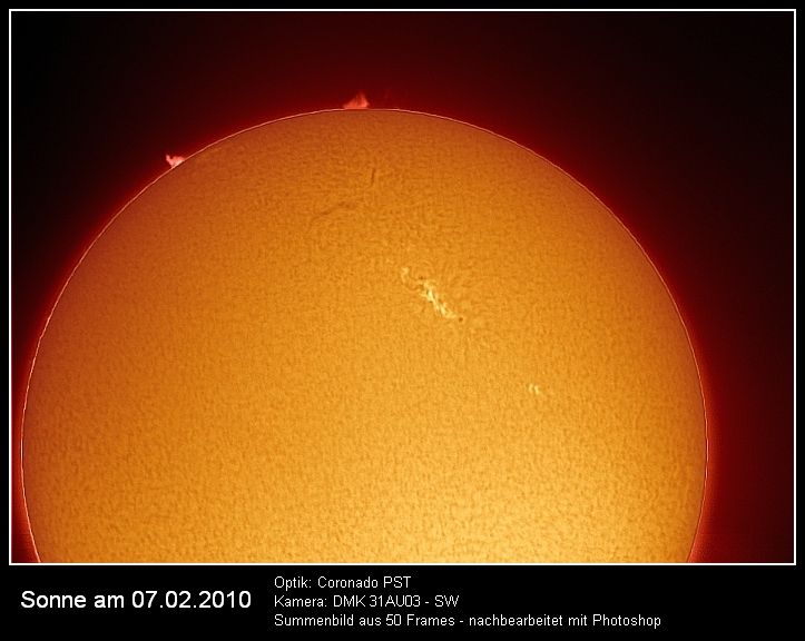 Sonne am 07.02.2010