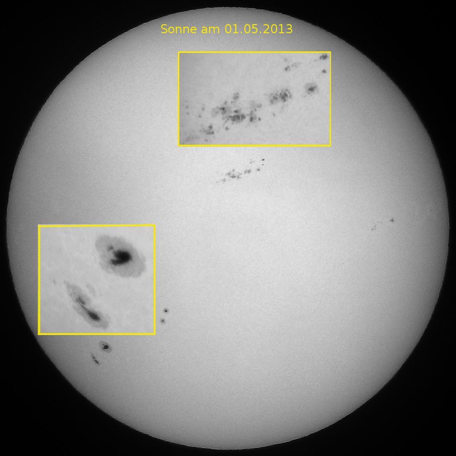 Sonne am 1.5.13