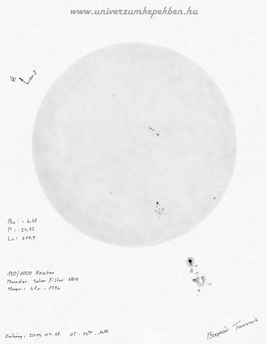 Sonne am 28.04.2013.