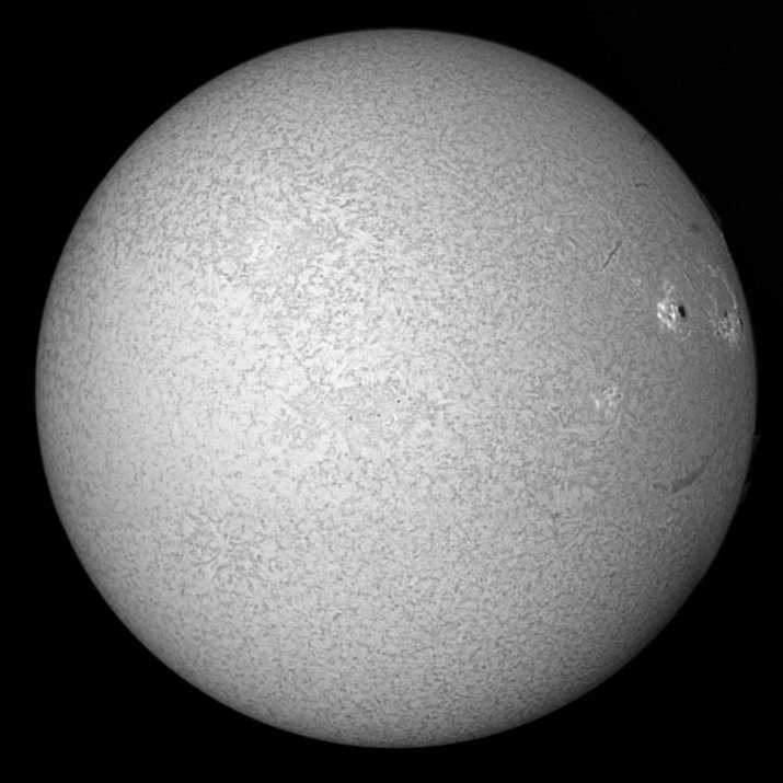 Sonne gerstern in H-Alpha