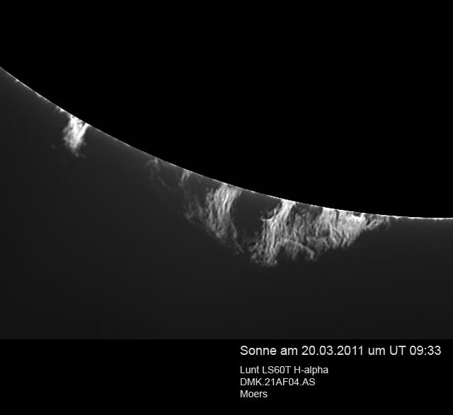 Sonne H-alpha 20.03.2011