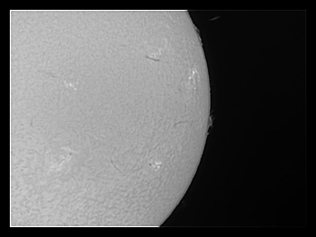 Sonne H-alpha im PST 6.9.12