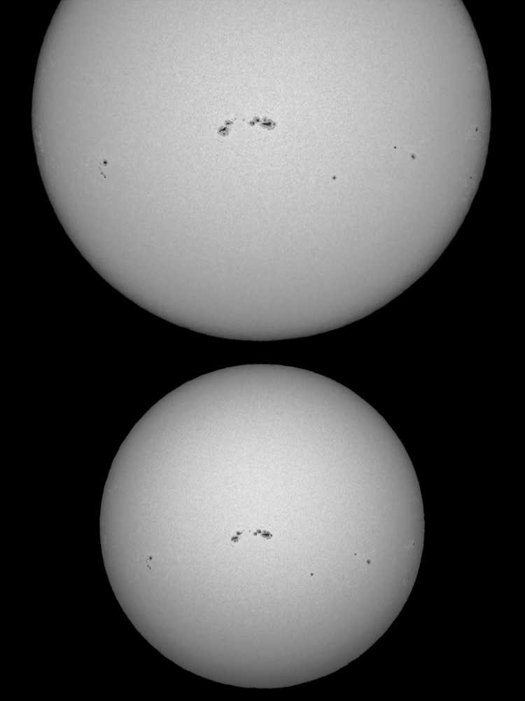 Sonne im Weißlicht