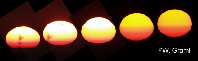 Sonnenaufgangssequenz mit Venus