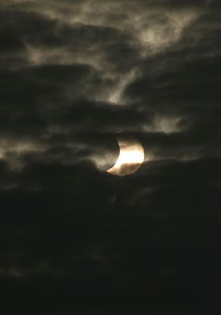 Sonnenfinsternis 4.1.2011 über Münster