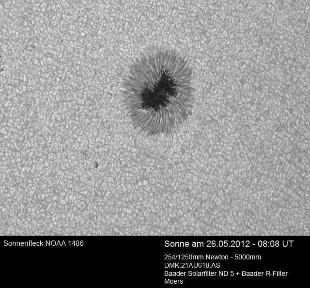 Sonnenfleck 1486 am 26.05.