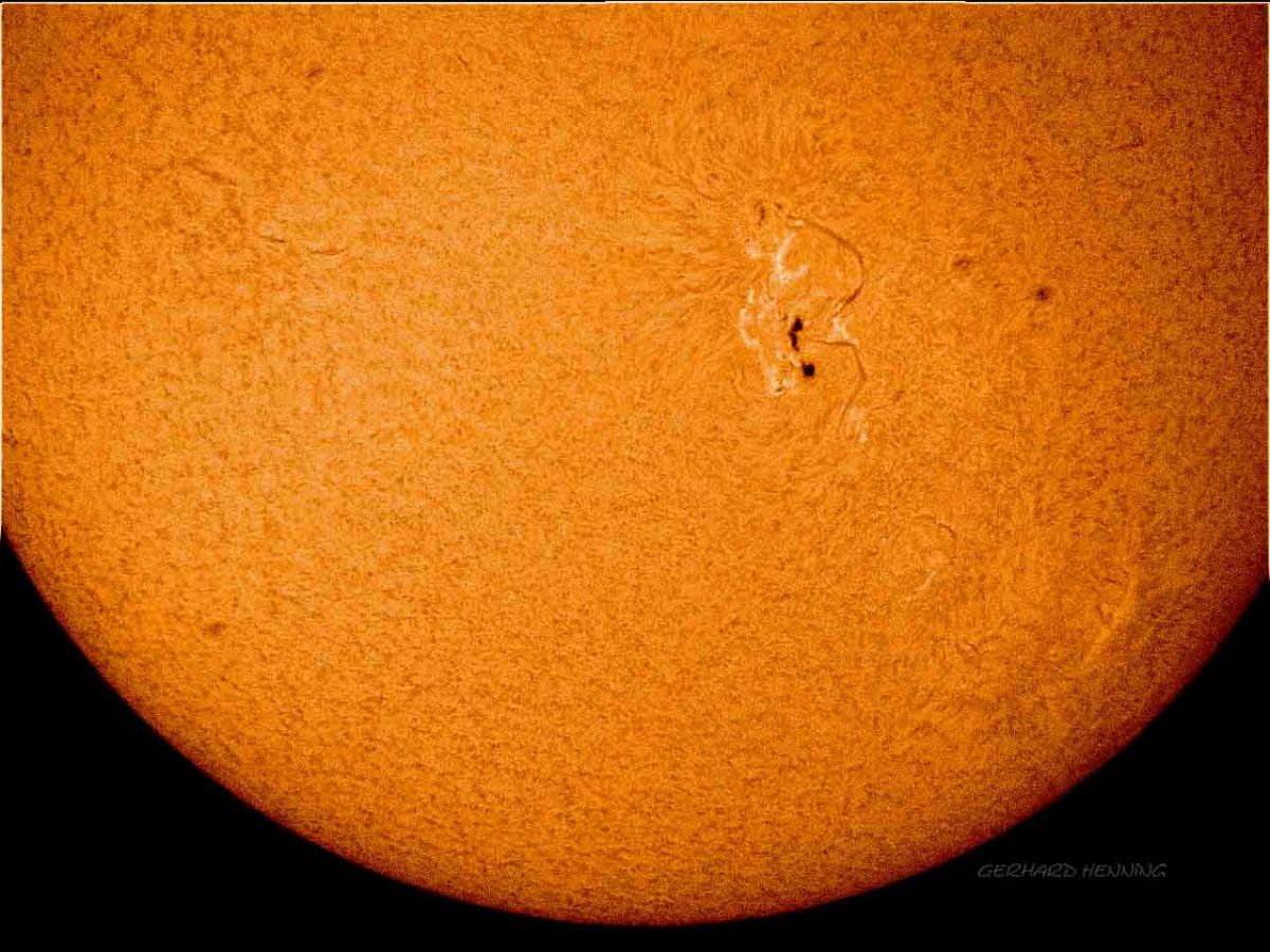 Sonnenfleck am 29.9.2011