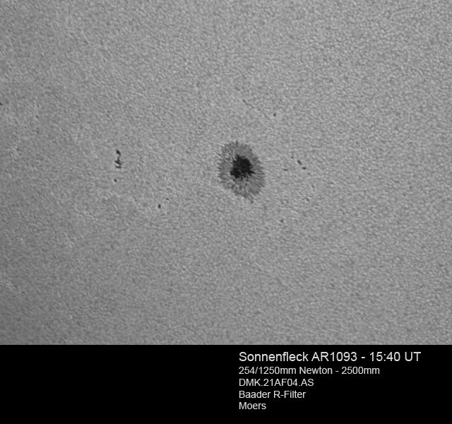 Sonnenfleck AR 1093 am 06.08.2010