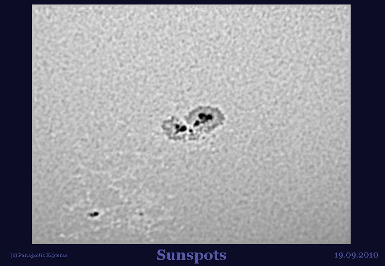 Sonnenflecken am 19.9.2010