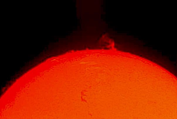 Sonnenprotuberanz am 02.10.2011