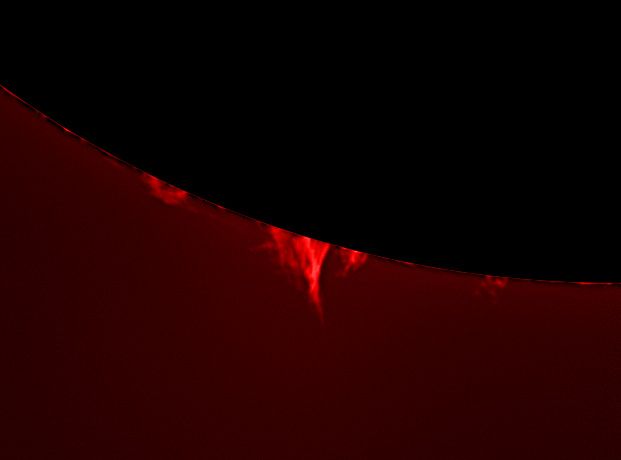 Sonnenprotuberanz am 29.12.2010
