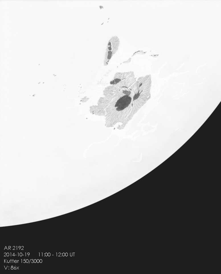 Sonnenzeichnung: AR2192
