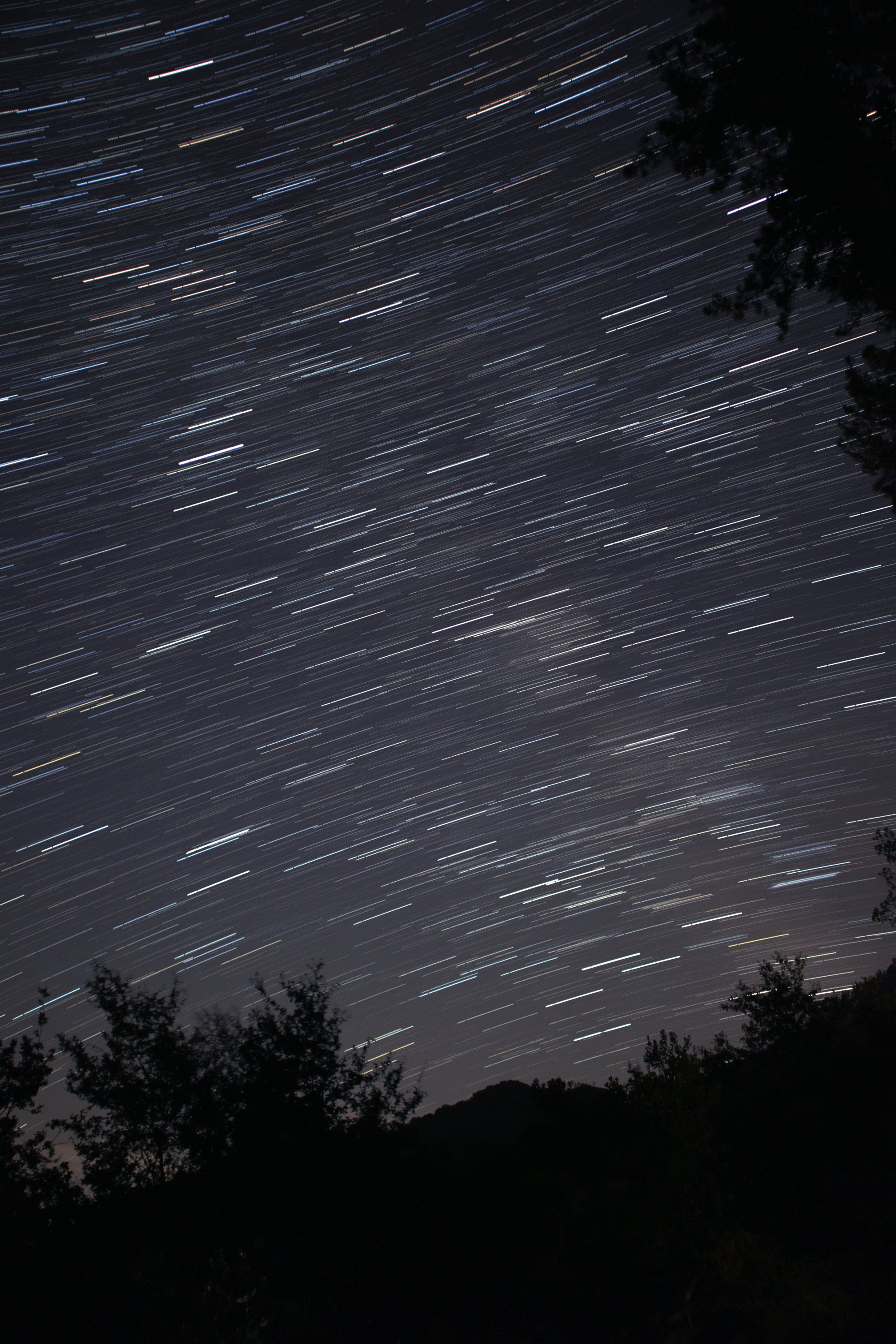 Startrails über dem Baskenland II