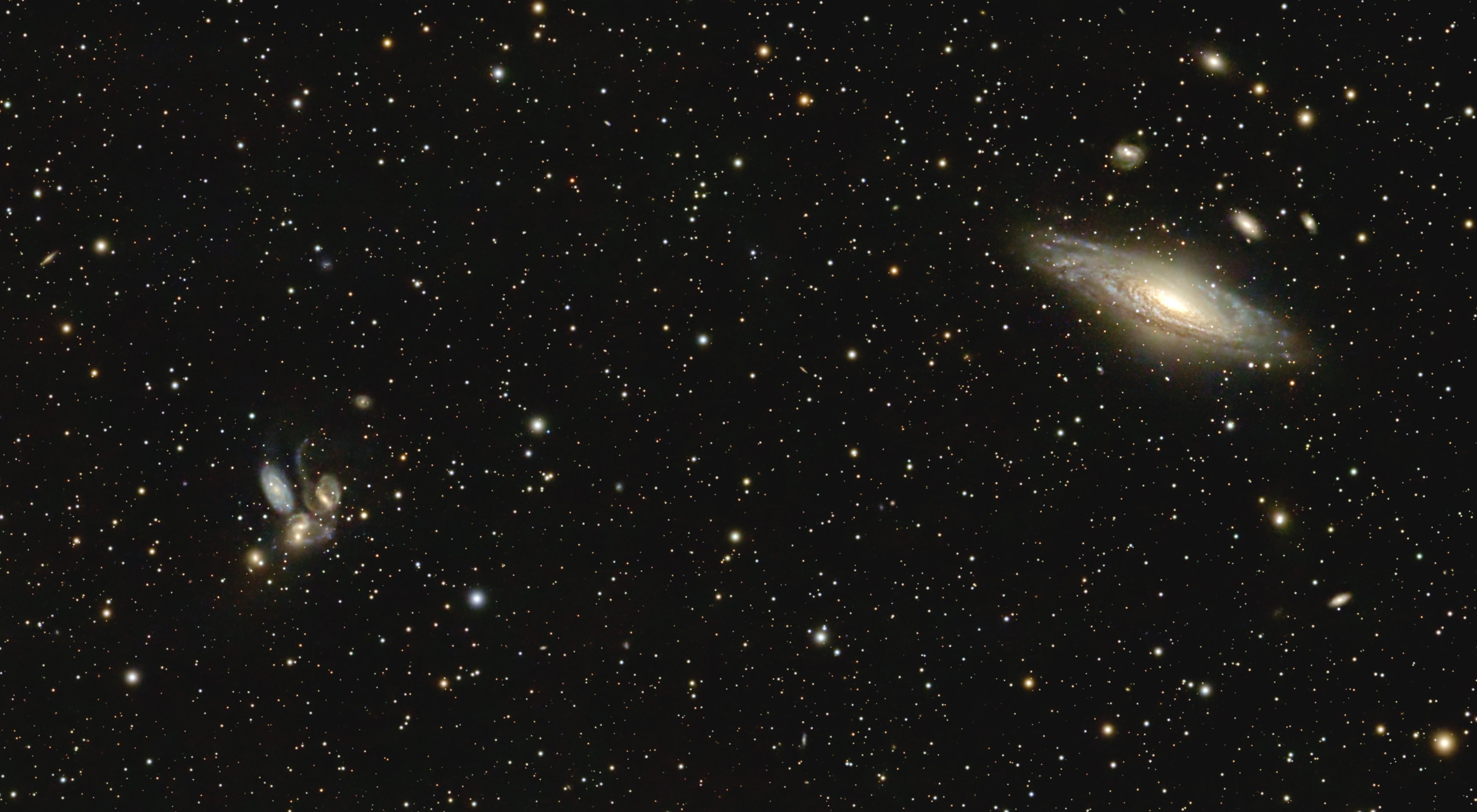 Stephan's Quintett und NGC7331 mit 106mm TS-APO