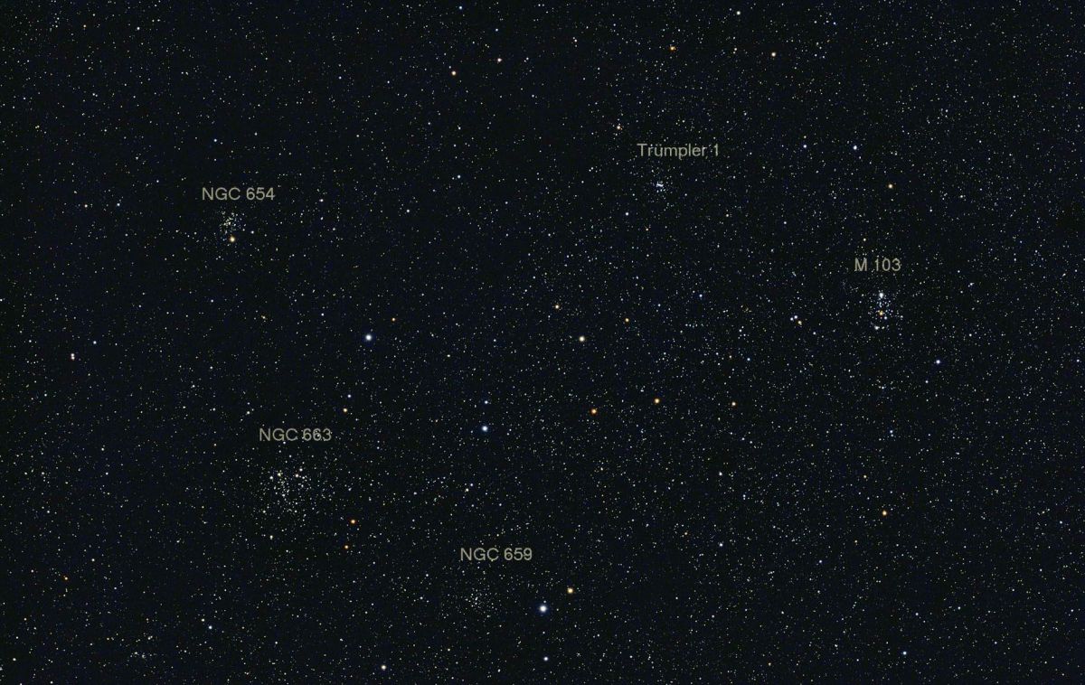 Sternhaufen in Cassiopeia