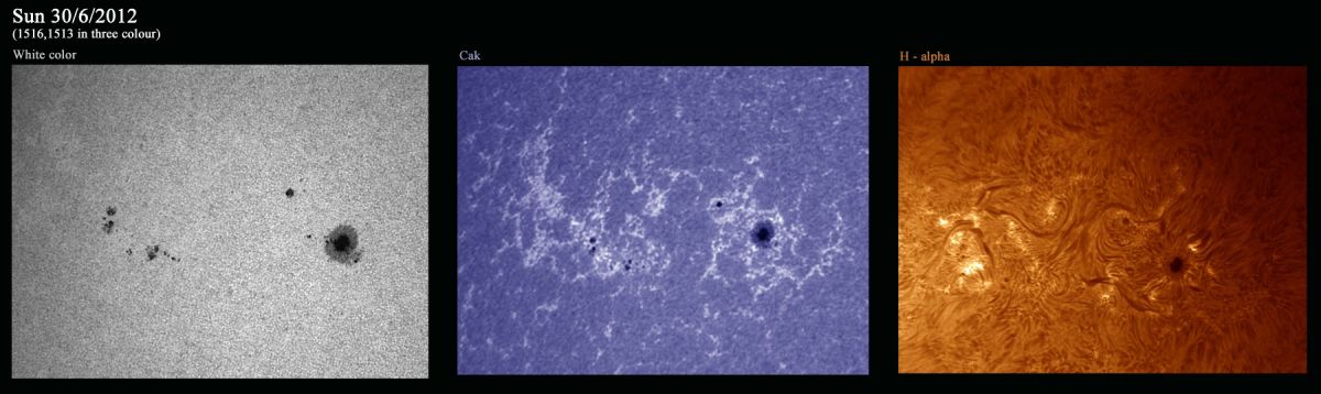 Sun 30.june.2012 (sun spot 1516,1513)