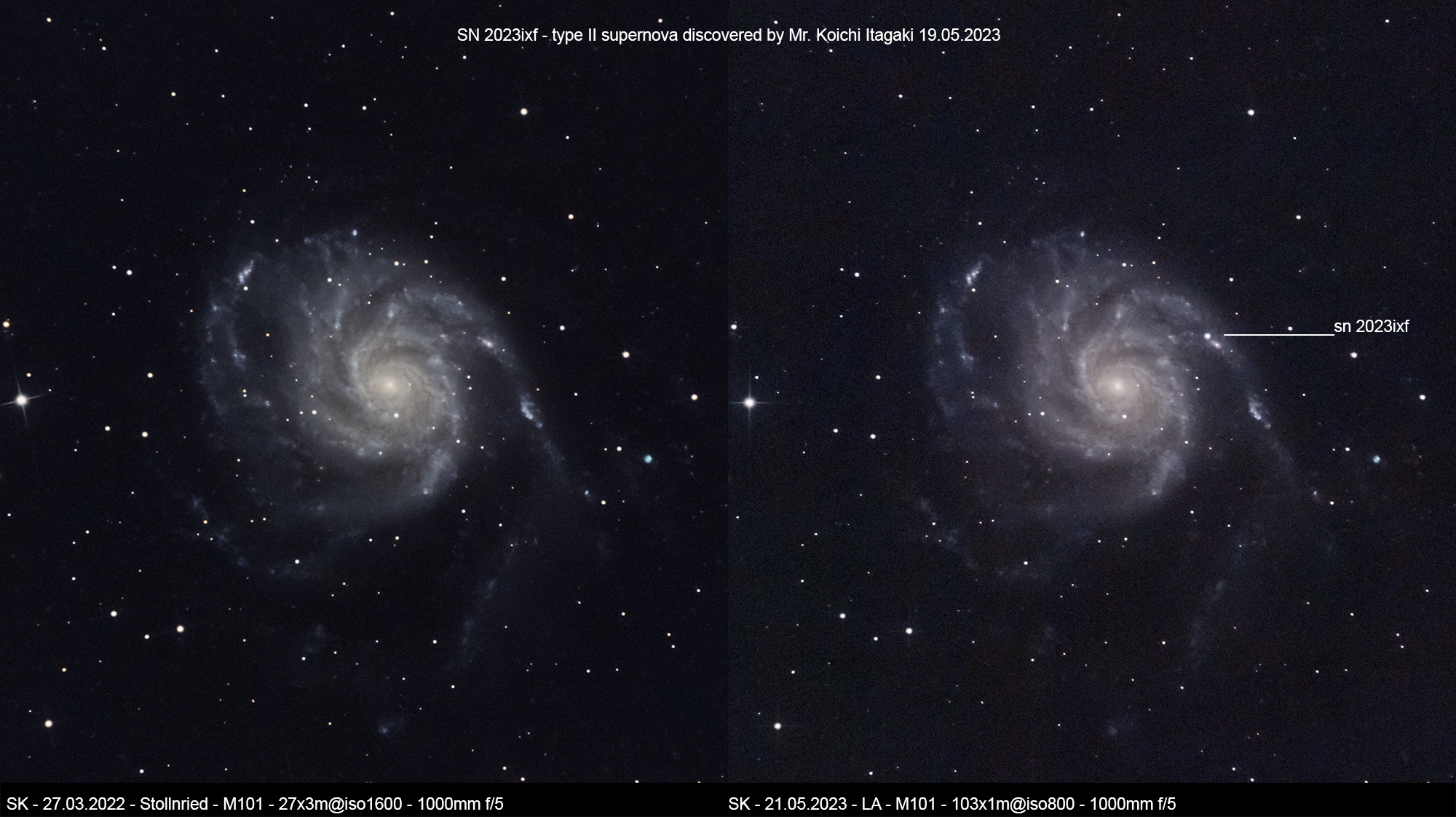 Supernova in M101