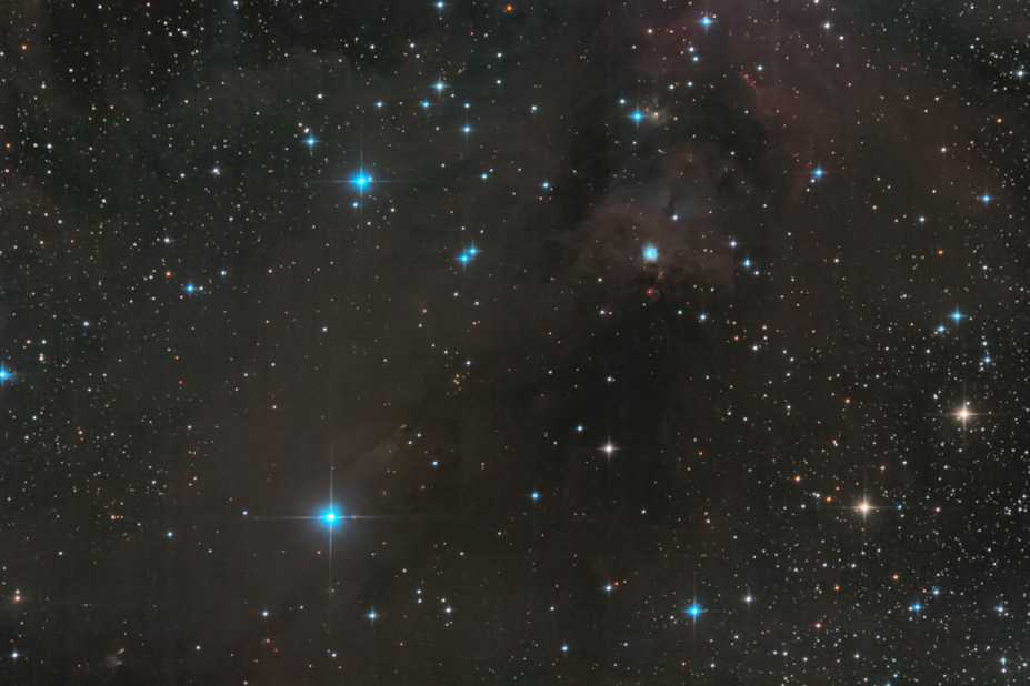 Umgebung vom Schlüsselloch-Nebel - NGC 1999