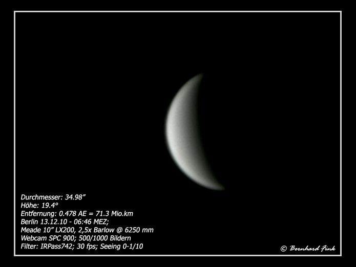Venus mit 33,6 % Phase