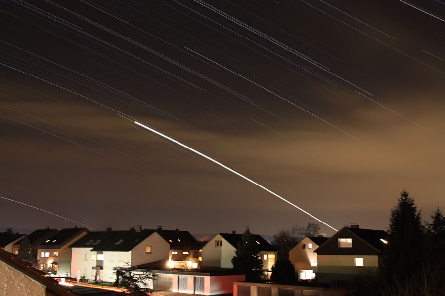 Venus-Startrail von Weihnachten