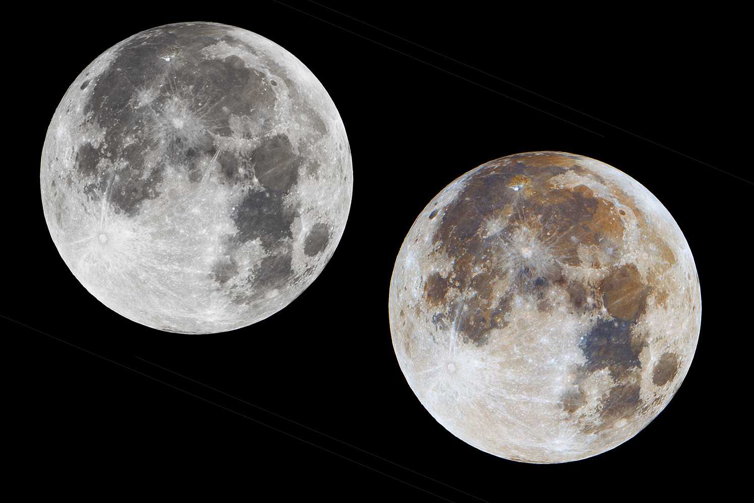 Vollmond in Farbe