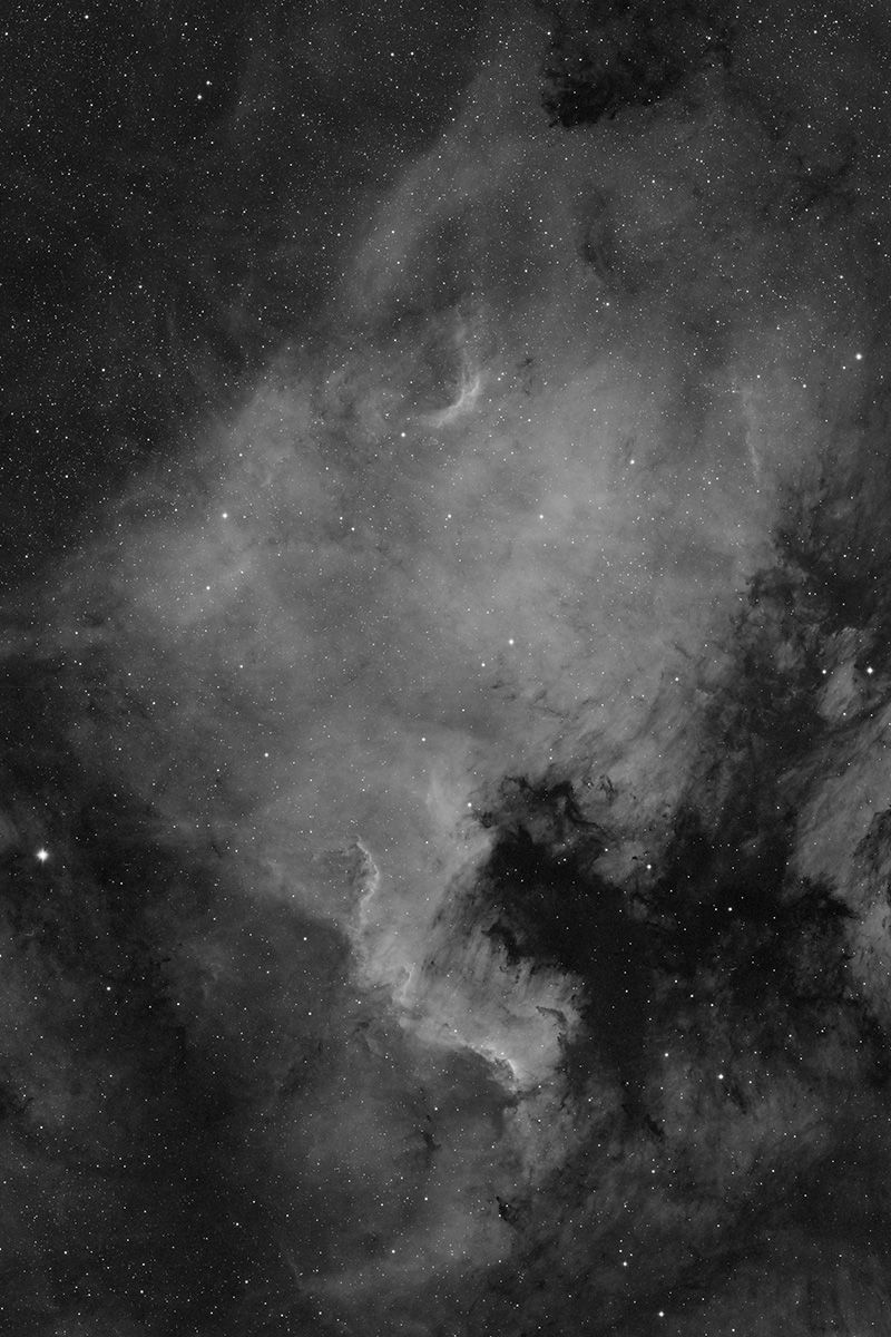 Vorinfo, erster Mosaikversuch NGC 7000