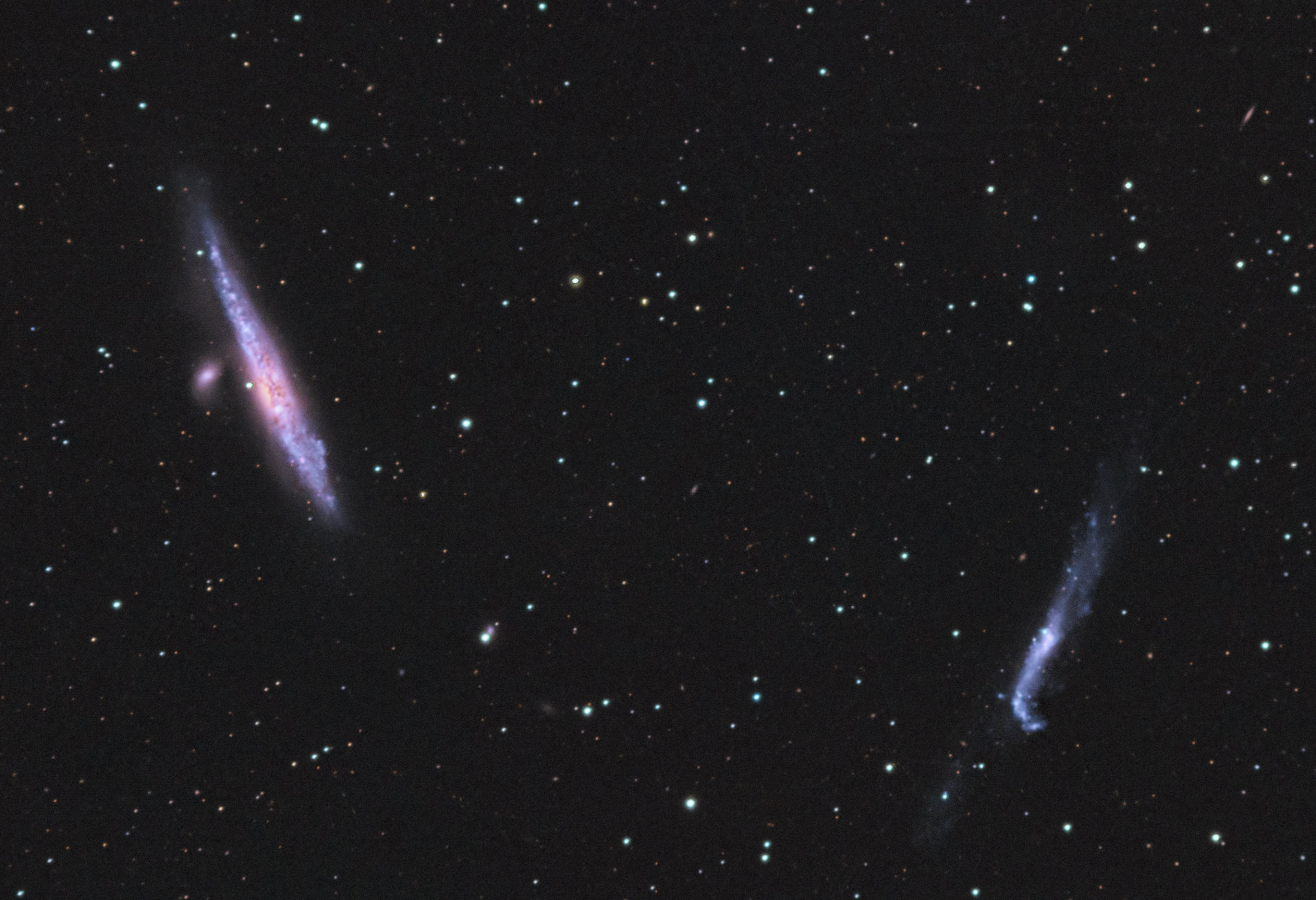 Walgalaxie NGC 4631 mit NGC 4656