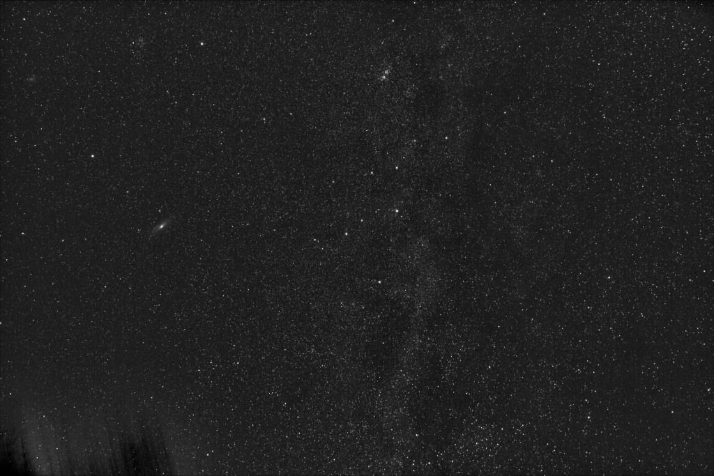 Weitfeld - Milchstraße und Andromeda