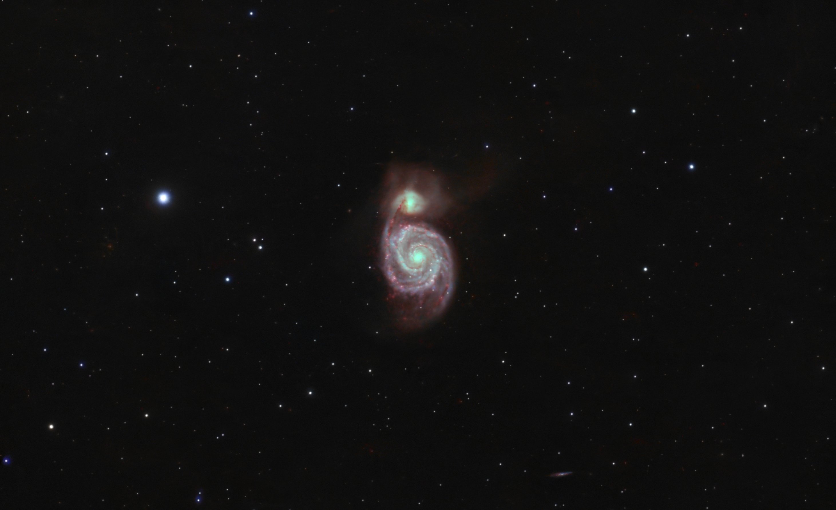 Whirlpoolgalaxie - neu bearbeitet