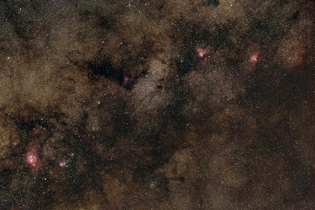 Widefield vom Adler zum Lagunennebel